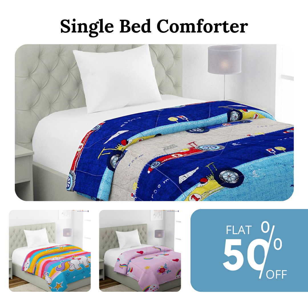 Single Bed Comforter Weave & Decor
