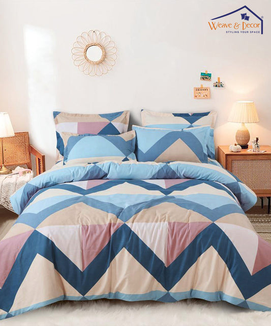 Icy Cool Comforter Set with Bedsheet & Pillow Covers