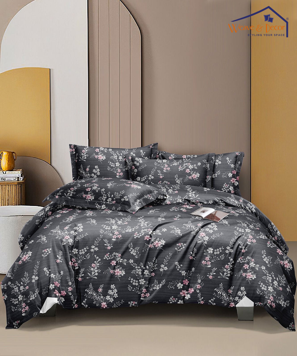 Charcoal Blossom 350GSM Single Bed Comforter