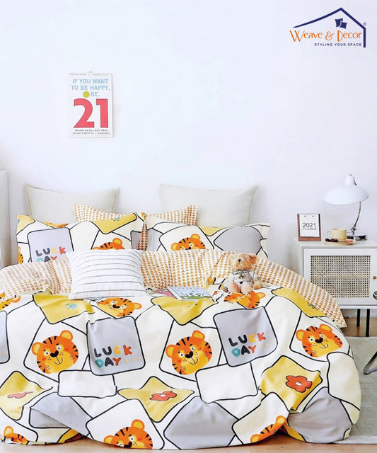 Little Cub Single Bedsheet With 1 Pillow Cover
