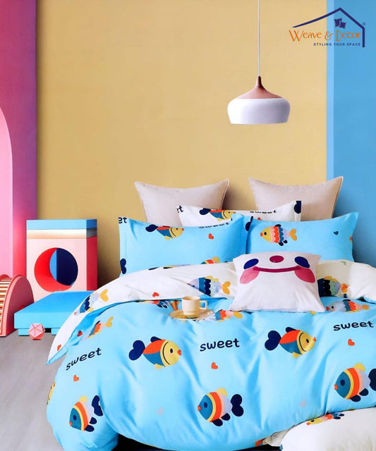 Finding Nimo King Size Bedsheet With 2 Pillow Cover