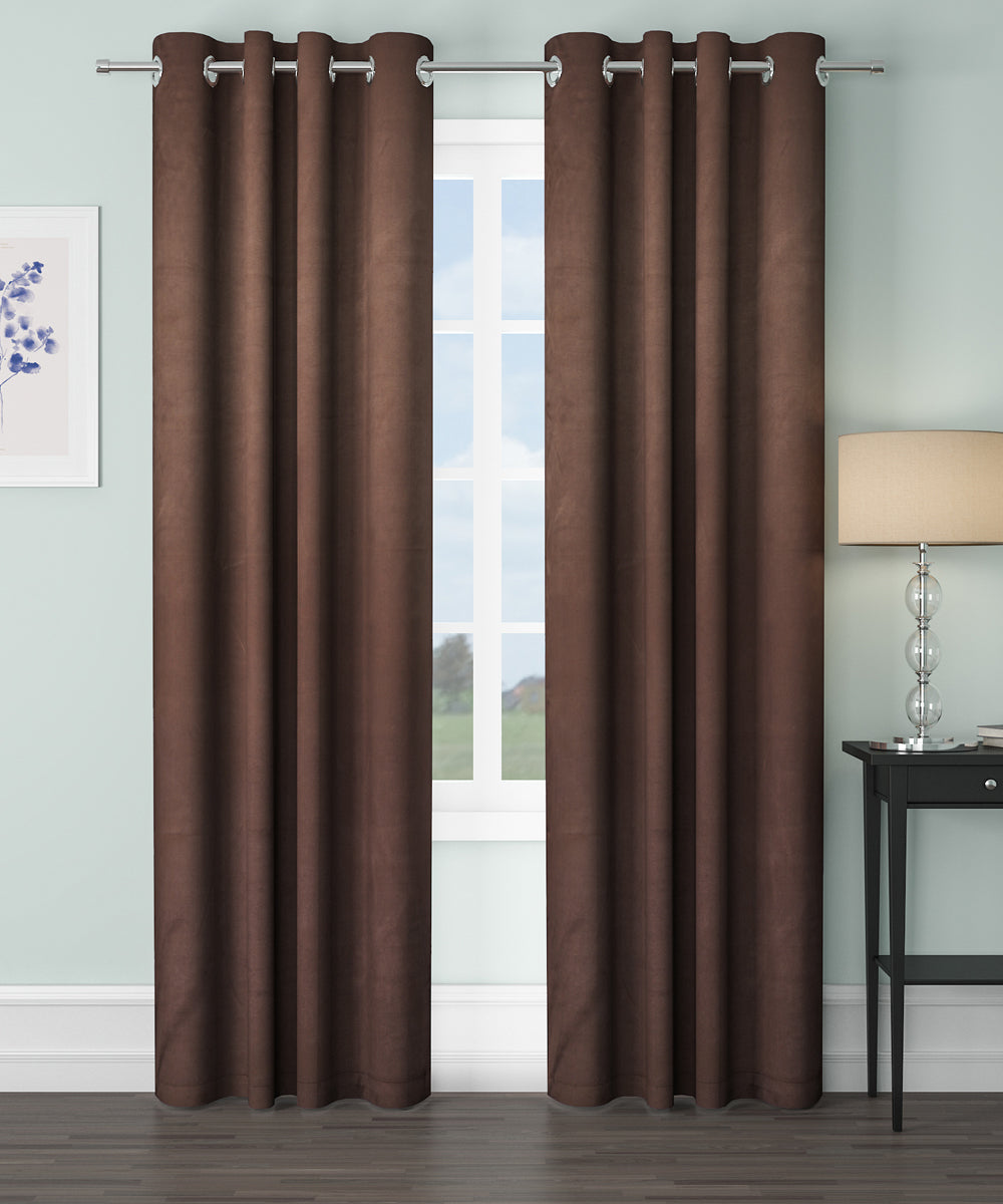 Blackout Curtain ( Chocolate ) Pack of 2 Piece