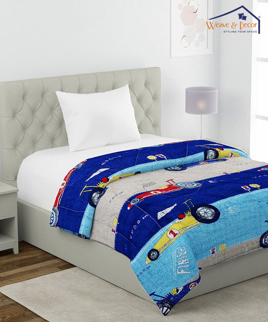 Multicolour Kids 350GSM Single Bed Comforter