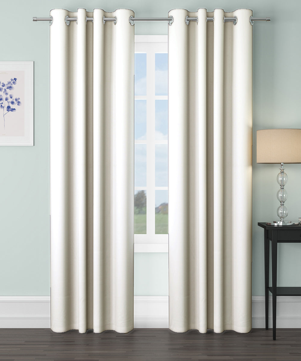 Blackout Curtain (White) Pack of 2 piece