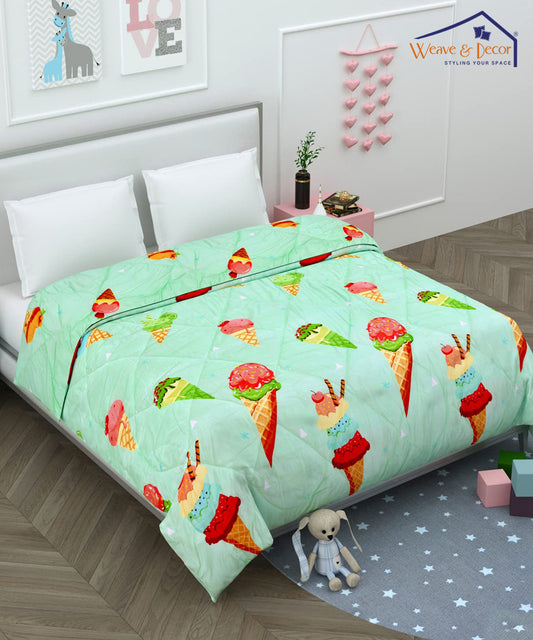 Icecream Kids 350GSM Single Bed Comforter