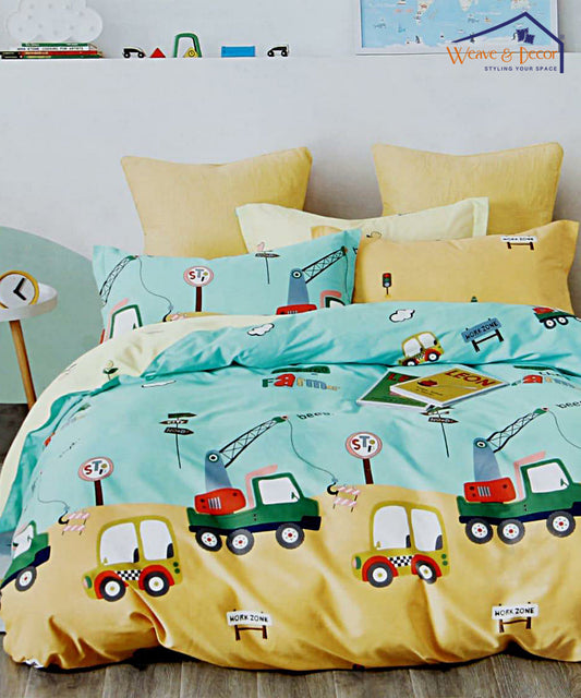 Cars Kids 350GSM Single Bed Comforter