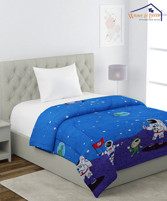 Space Kids 350GSM Single Bed Comforter