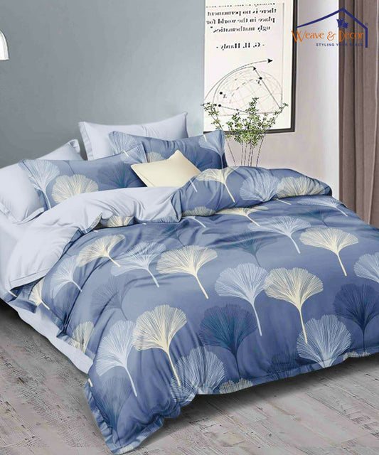 Blue Pattern 350GSM Single Bed Comforter
