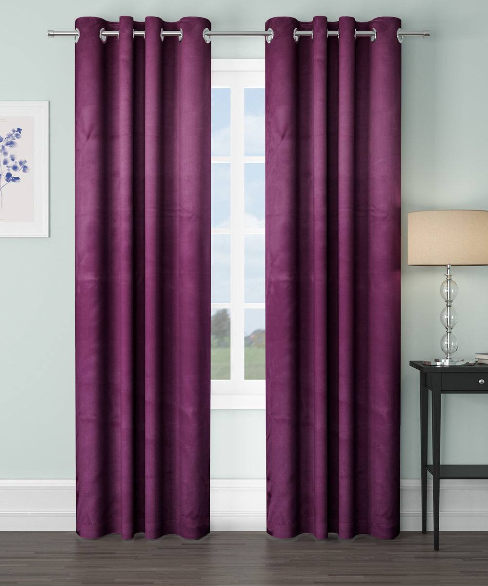 Blackout Curtain ( Burgandy ) Pack of 2 Piece