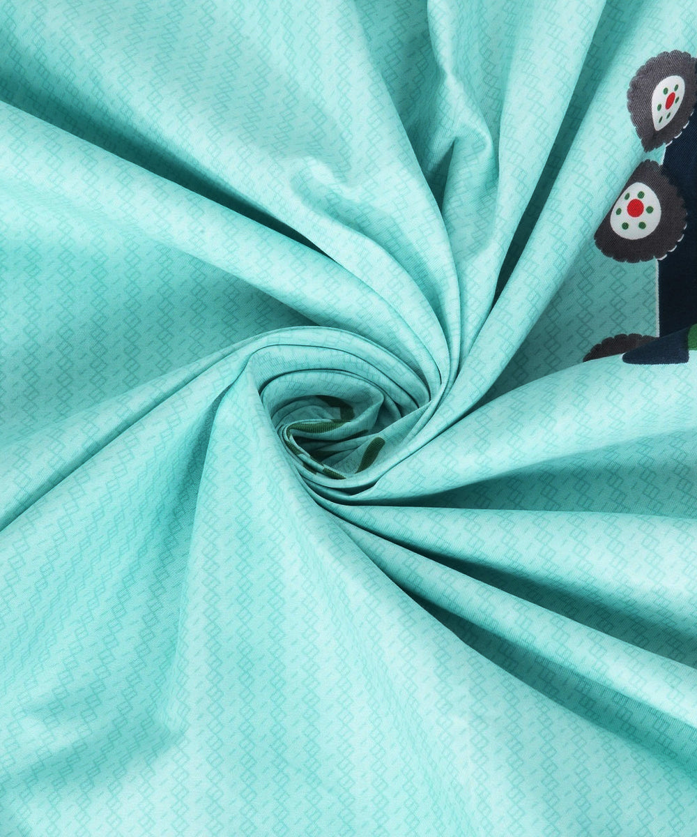 Car Kids King Fiited Bedsheet With 2 Pillow Covers