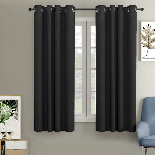 Blackout Curtain ( Black ) Pack of 2 Piece