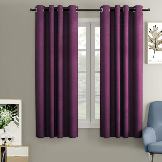 Blackout Curtain ( Burgandy ) Pack of 2 Piece