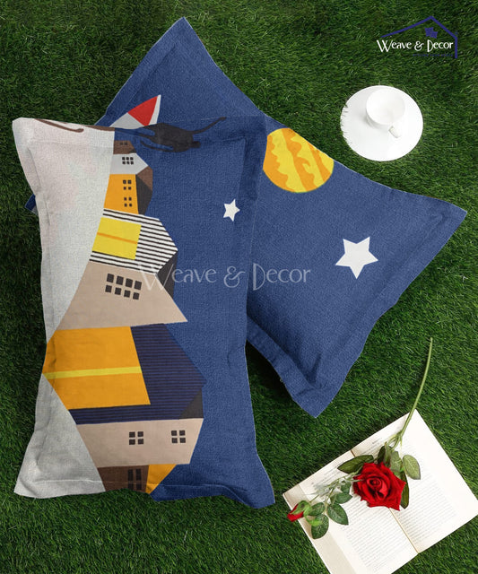 Space Printed Kids Pillow Cover Set of 2