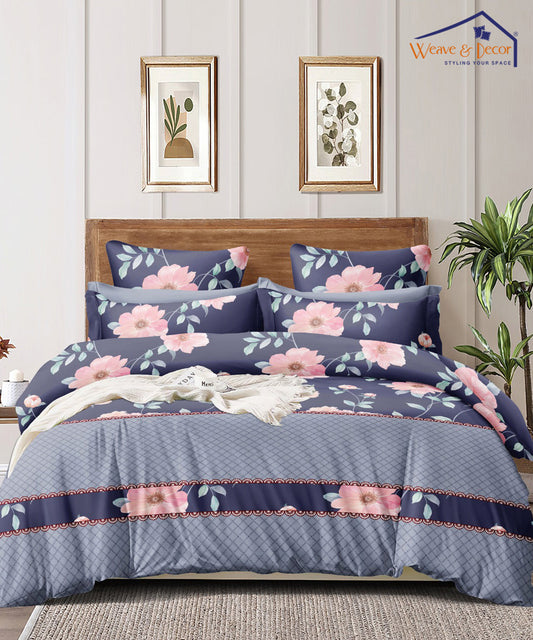 Pretty Floral 350GSM Single Bed Comforter