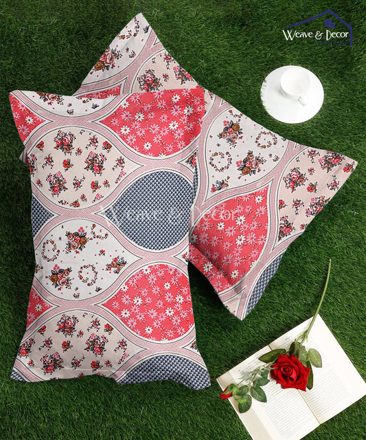 Multi color Floral Pillow Cover Set of 2