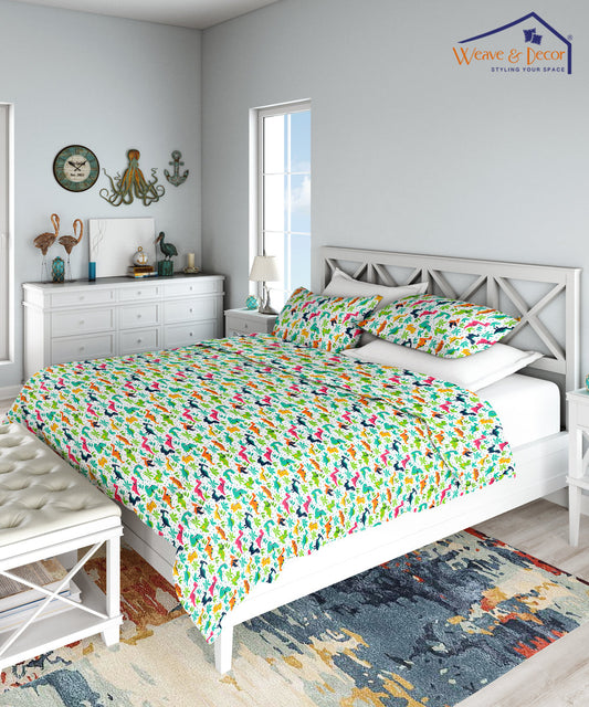 The Good Dinosaur Comforter Set With Bedsheet- 4 Pc
