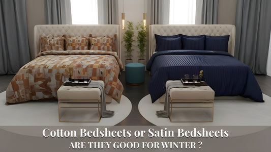 cotton bedsheet or satin bedsheet