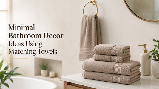 Minimal Bathroom Decor Ideas Using Matching Towels