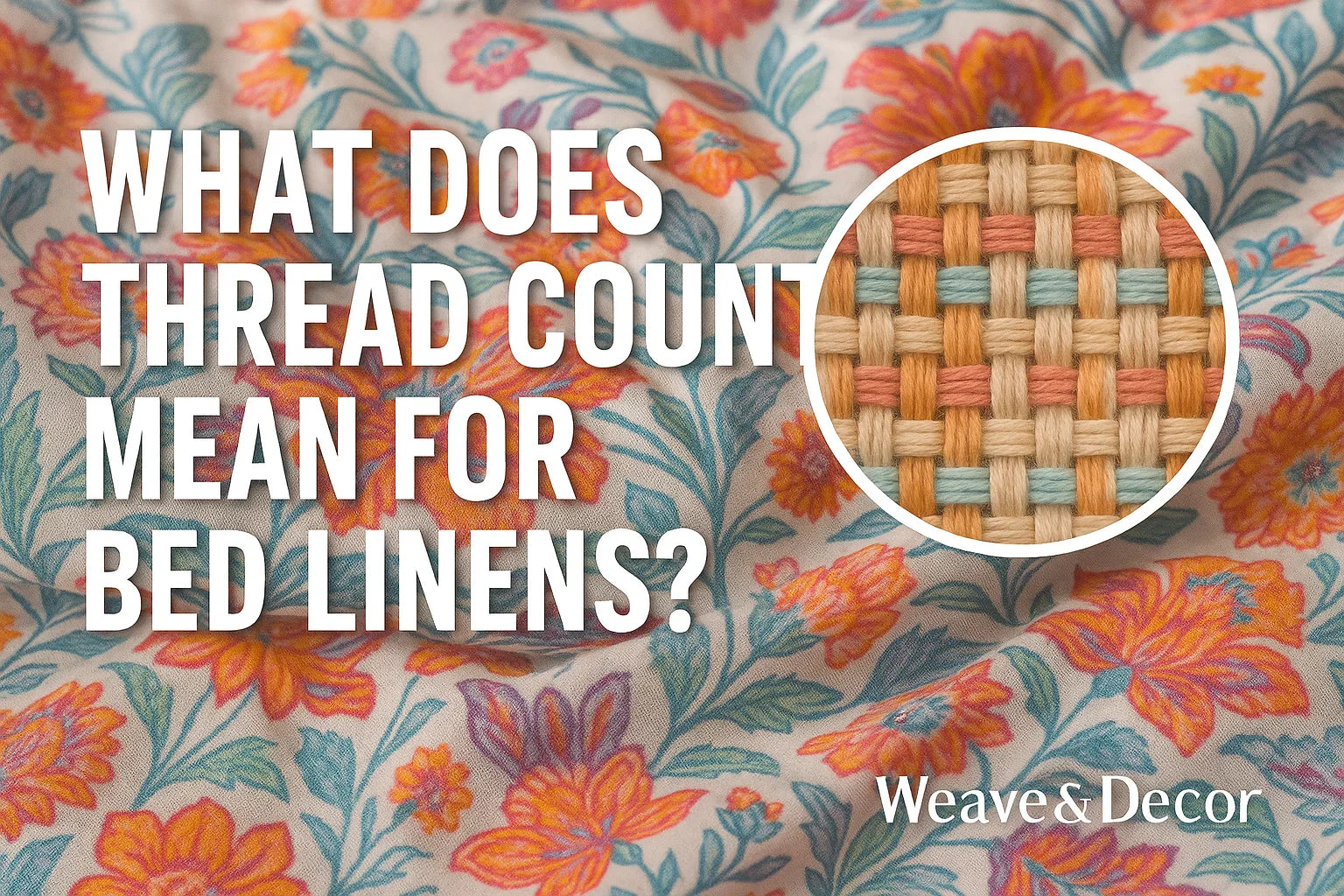 What Does Thread Count Mean for Bed Linens? – Weave & Decor