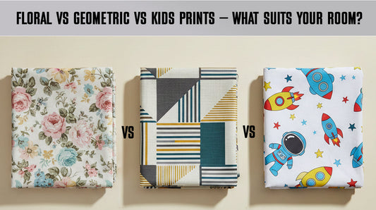 floral geometric kids print
