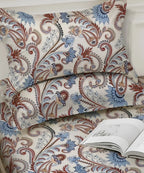 Cream Blossom King Size Bedsheet With 2 Pillow Cover