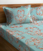 Victorian Essence King Size Bedsheet With 2 Pillow Cover
