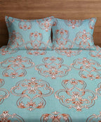 Victorian Essence King Size Bedsheet With 2 Pillow Cover