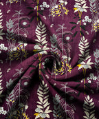 Twilight Flora Single Bedsheet With 1 Pillow Cover