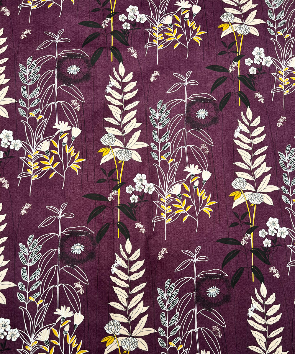 Twilight Flora Single Bedsheet With 1 Pillow Cover