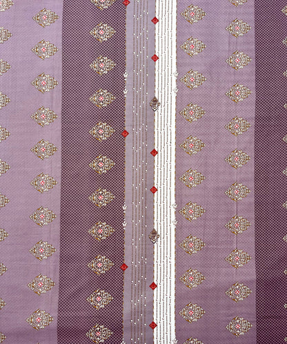 Vintage Plum Harmony Flat Double Bedsheet With 2 Pillow Covers