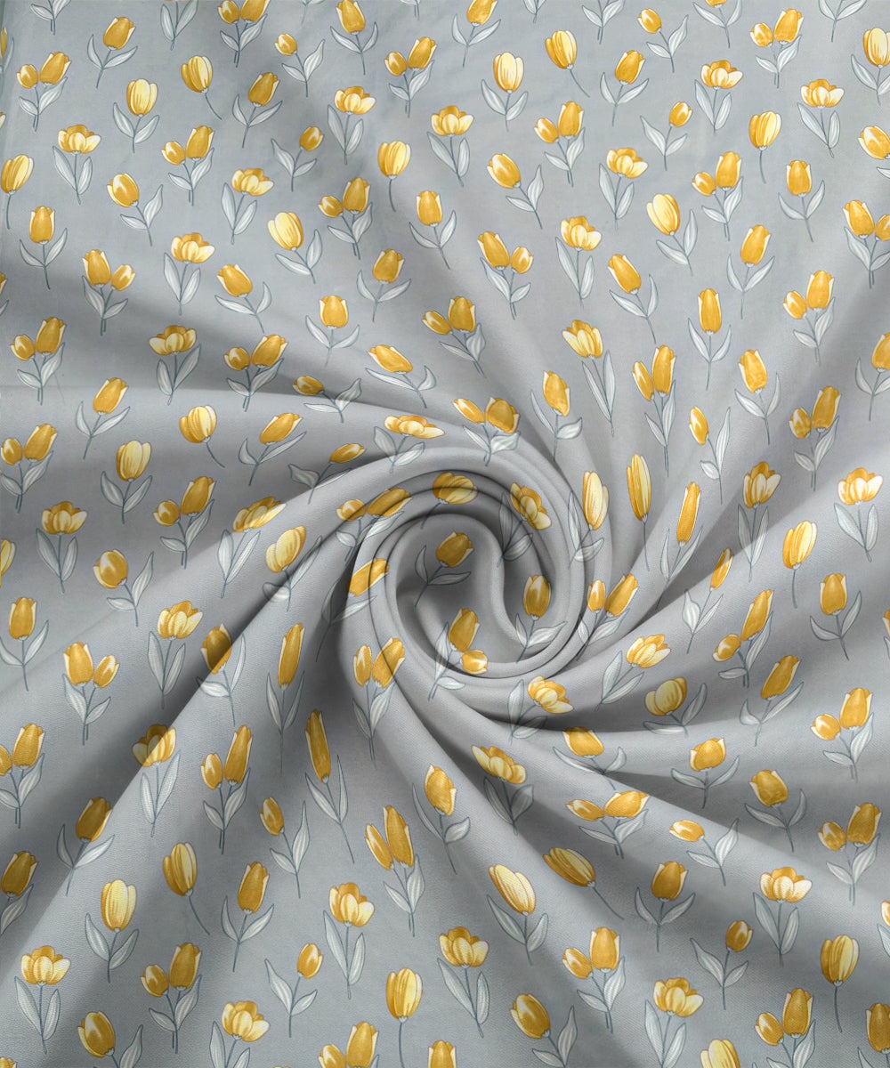 Yellow Whisper Single Bedsheet With 1 Pillow Cover
