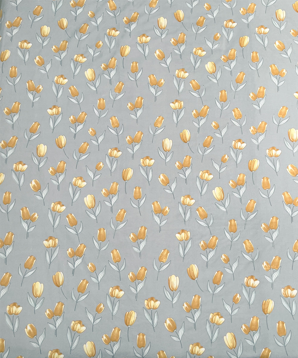 Yellow Whisper Single Bedsheet With 1 Pillow Cover