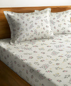 Lily Bloom King Size Bedsheet With 2 Pillow Cover