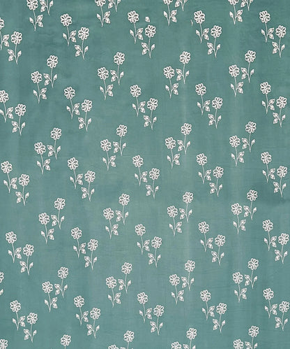 Teal Daisy Charm Flat Bedsheet With Pillow Covers
