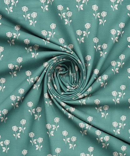 Teal Daisy Charm Flat Bedsheet With Pillow Covers