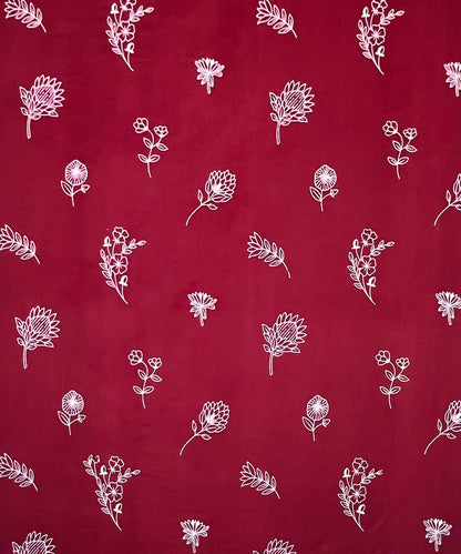Ruby Floral  Flat Bedsheet With Pillow Covers