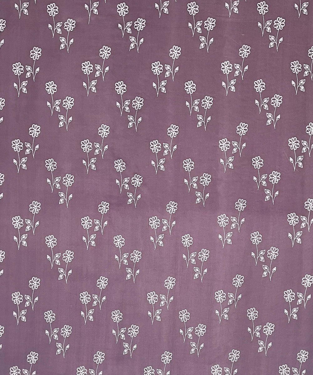 Lilac Garden  Flat Bedsheet With Pillow Covers