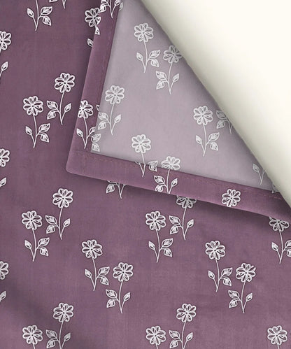 Lilac Garden  Flat Bedsheet With Pillow Covers