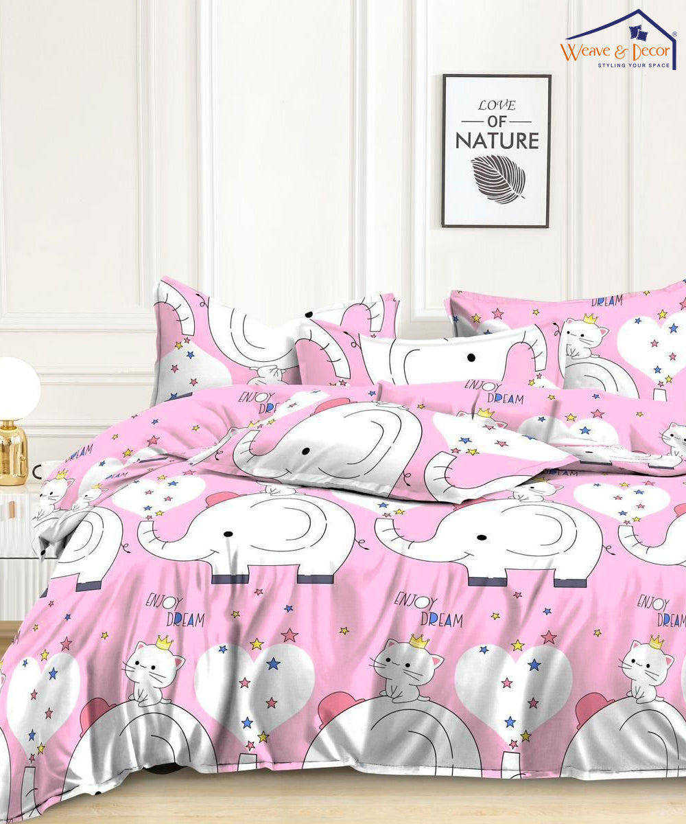 Pink Parade Dreams    Kids 350GSM Double Bed Comforter
