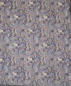 Taupe Paisley Harmony – 200 GSM Pure Cotton Double Bedsheet with Pillow Covers | 90x100 inches