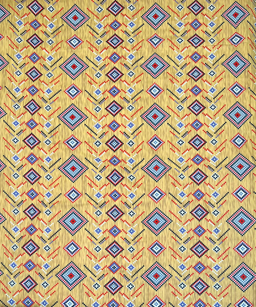 Amber Diamond Glow – 200 GSM Pure Cotton Double Bedsheet with Pillow Covers | 90x100 inches