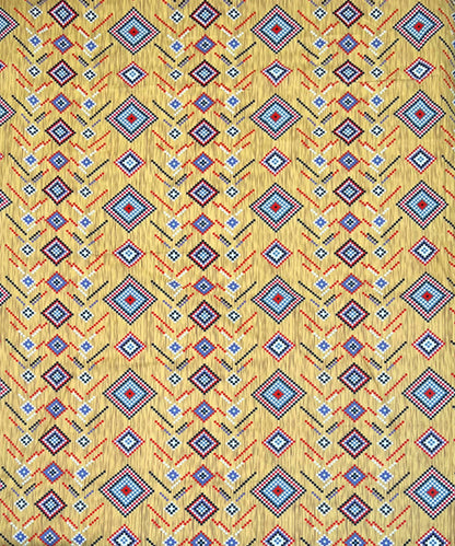 Amber Diamond Glow – 200 GSM Pure Cotton Double Bedsheet with Pillow Covers | 90x100 inches