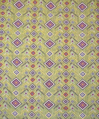 Olive Diamond Glow – 200 GSM Pure Cotton Double Bedsheet with Pillow Covers | 90x100 inches