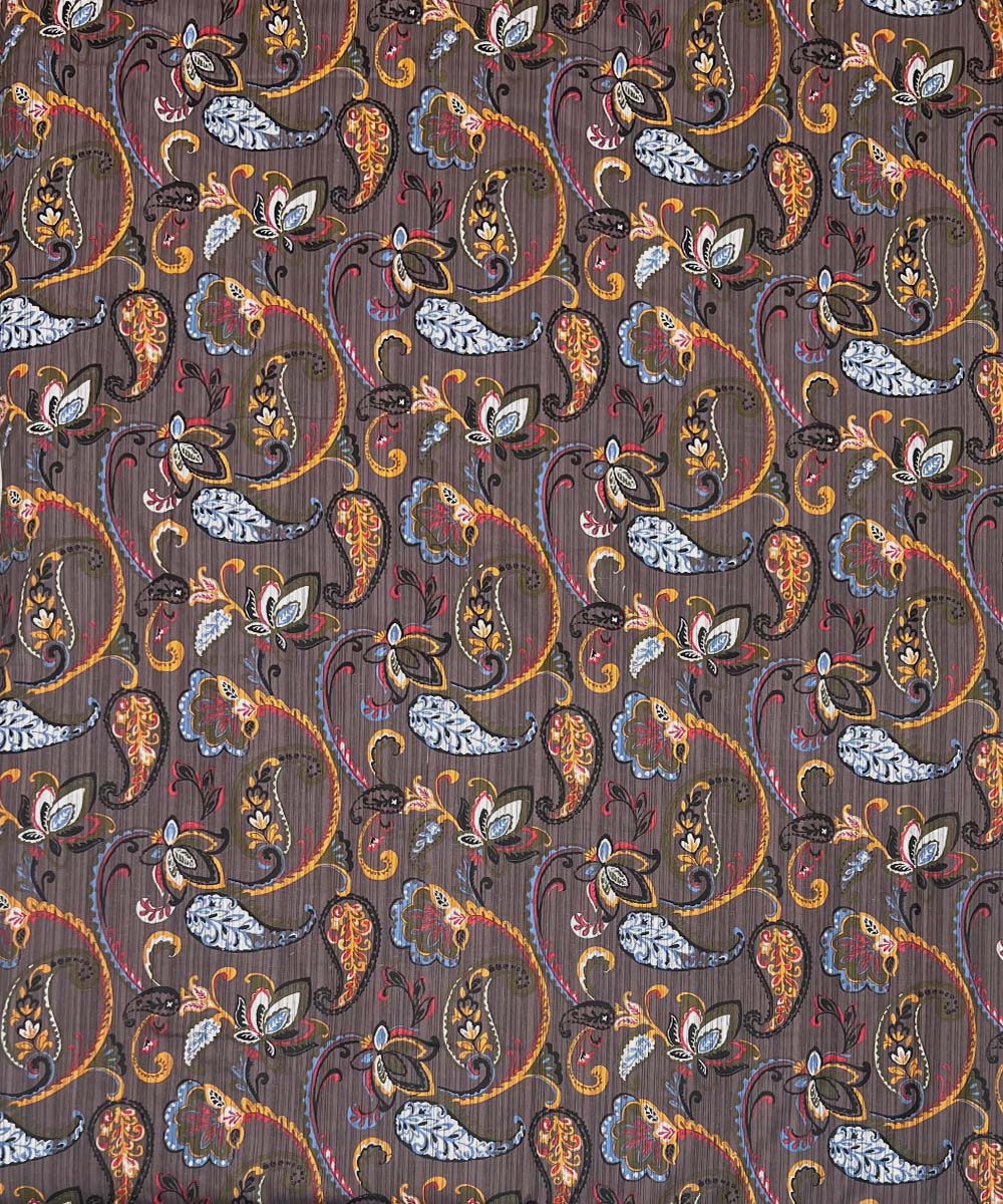 Rustic Paisley Glow – 200 GSM Pure Cotton Double Bedsheet with Pillow Covers | 90x100 inches