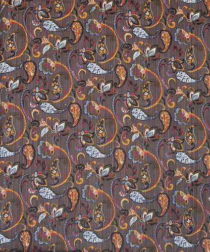 Rustic Paisley Glow – 200 GSM Pure Cotton Double Bedsheet with Pillow Covers | 90x100 inches