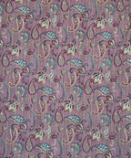 Orchid Paisley Dream – 200 GSM Pure Cotton Double Bedsheet with Pillow Covers | 90x100 inches