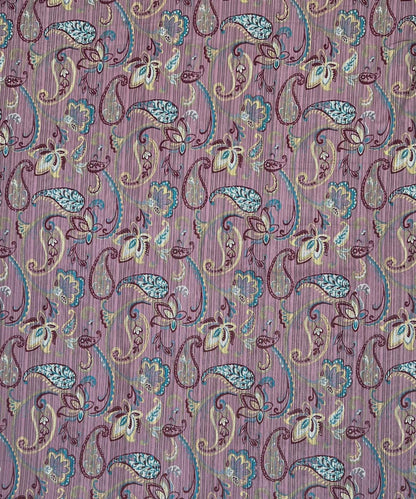 Orchid Paisley Dream – 200 GSM Pure Cotton Double Bedsheet with Pillow Covers | 90x100 inches