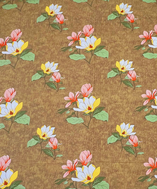 Magnolia Harmony – 200 GSM Pure Cotton Double Bedsheet with Pillow Covers | 90x100 inches