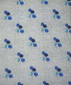 Blue Petal Serenity – 200 GSM Pure Cotton Double Bedsheet with Pillow Covers | 90x100 inches