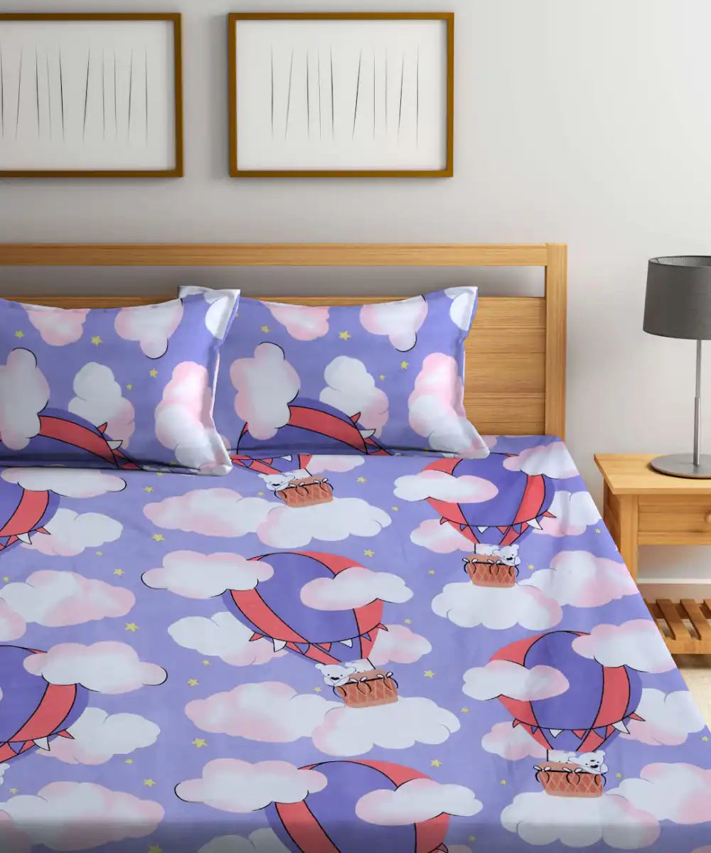 Fly High Kids Single Bedsheet With 1 Pillow Cover